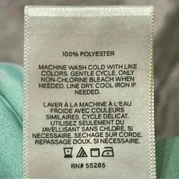 EXPRESS Mint Green Leaf Print Ruffle Off the Shoulder Hi Lo Maxi Dress Size XS - Picture 10 of 10